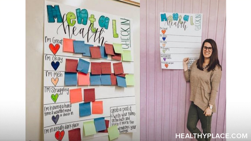 How do you teach kids about mental health in the classroom? It’s as simple as putting up a mental health check-in chart. Read more on HealthyPlace.