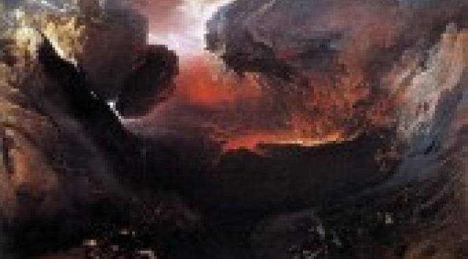 John Martin's painting, &quot;The Great Day of His Wrath&quot;, depicts anger.
