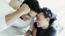 Couple communicating about sex