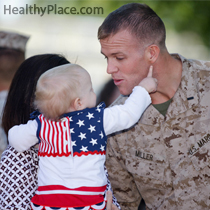 Children of veterans with combat PTSD can suffer PTSD symptoms too. Here are some parenting tips on how to help the children of parent veterans.