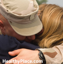 The spouses of veterans with combat PTSD can experience PTSD in their own right because of their partner's symptoms. Learn about secondary traumatic stress.